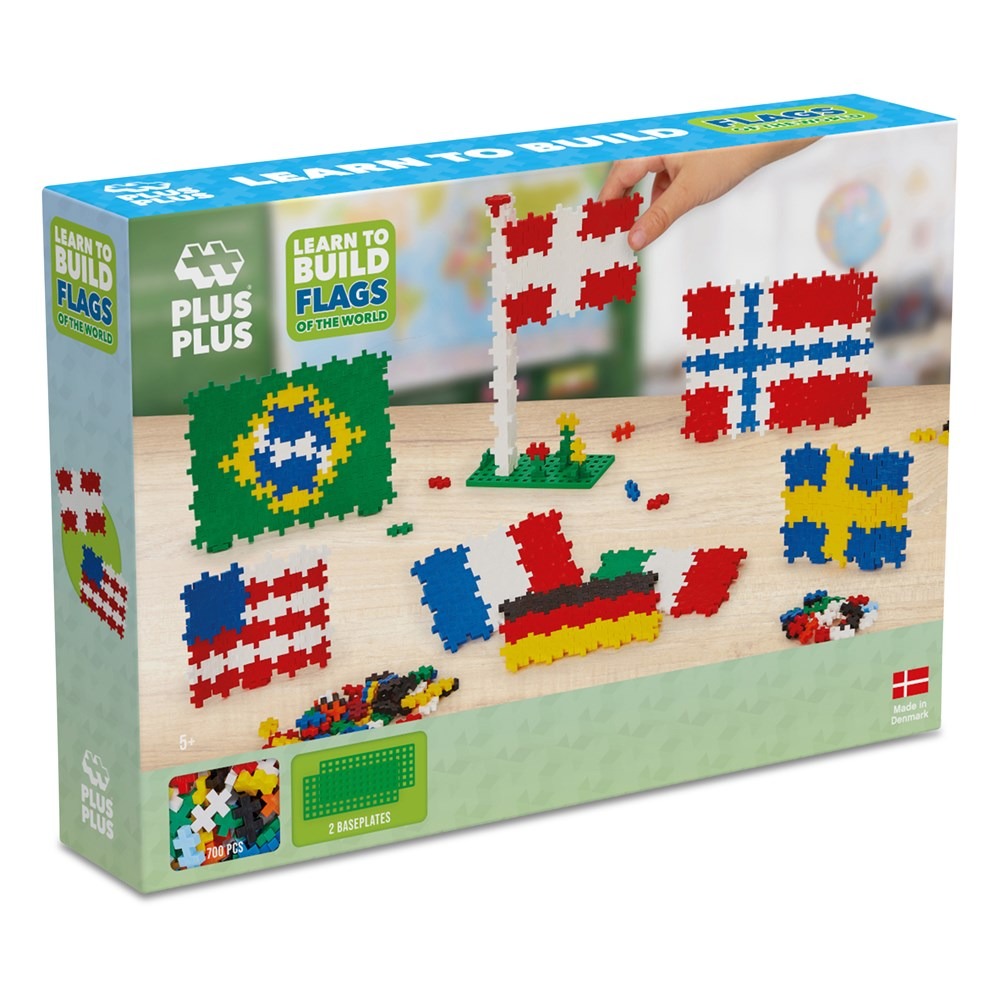 Plus-Plus Learn to Build Flags of the World - 600 pieces
