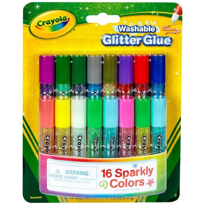 16 Pip-Squeaks™ Glitter Glue