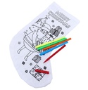 Colour-in Christmas Stocking - assorted