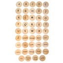 Sign Language Wooden Disks