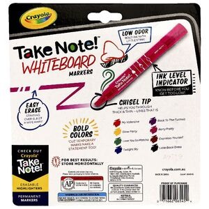 Take Note™ 12ct Whiteboard Markers Chisel Tip