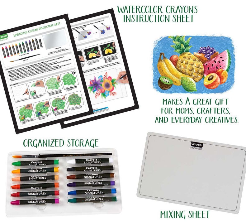 Crayola - Premium Watercolor Crayons