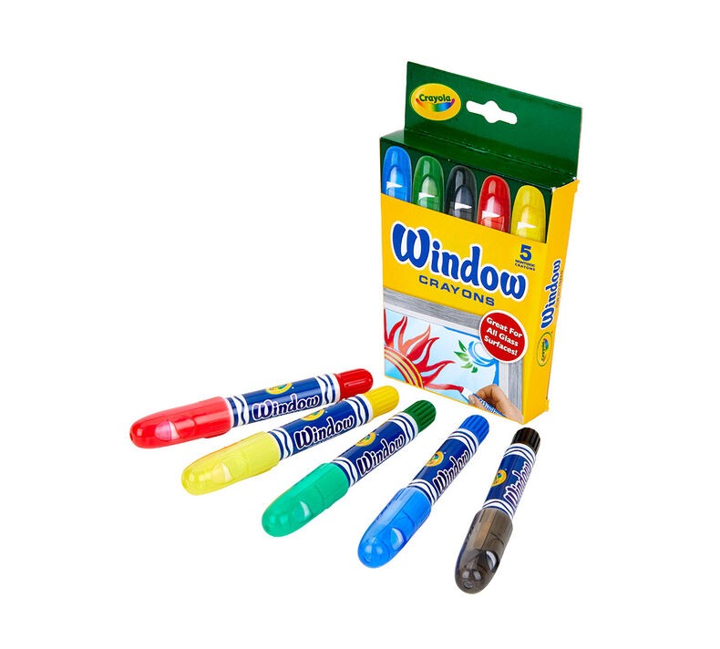 Crayola Washable Window Crayons - 5 pack