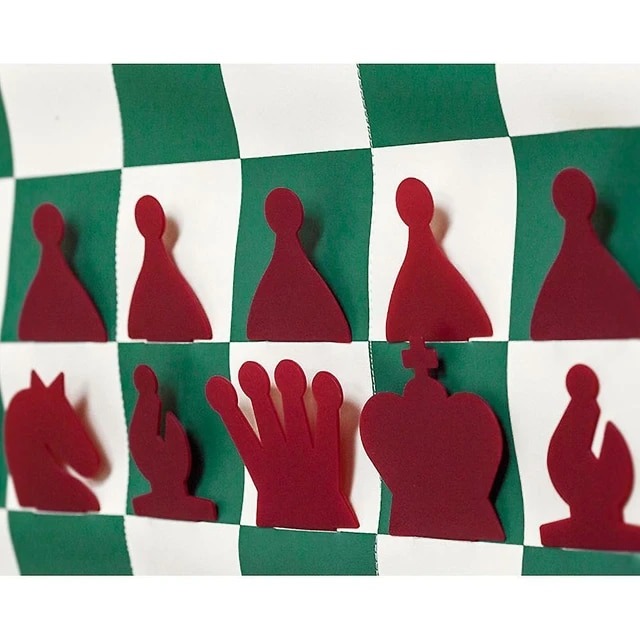 Chess Demo Board 90cm with Slotted Pouches