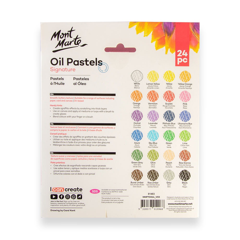Oil Pastels - 24 Pieces