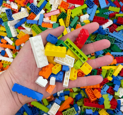 Small Construction Blocks - 2.3kg (Multi-Coloured)