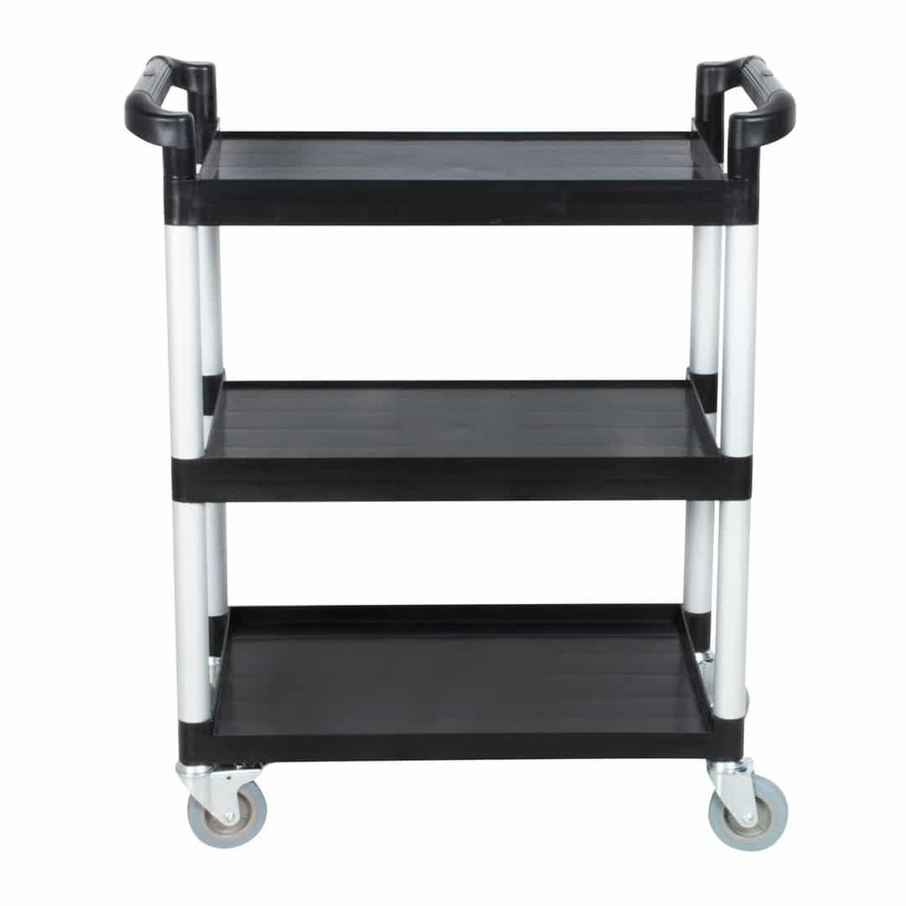 3 Tier Utility Trolley Black Small