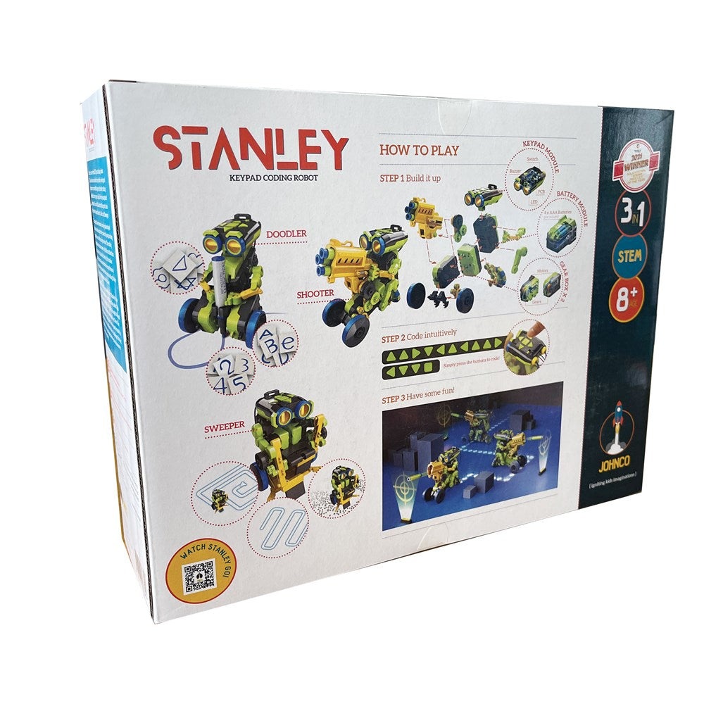 Stanley: 3-in-1 Keypad Coding Robot