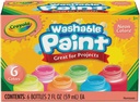 Crayola Washable Paint - Neon - pack of 6