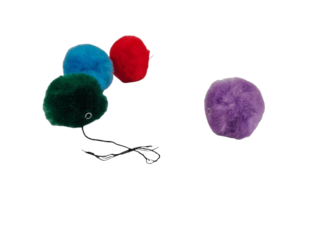 Pom Pom Beads - Pack of 100