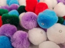 Pom Pom Beads - Pack of 100