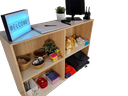 2 Shelf Storage Unit - Sign-In Desk