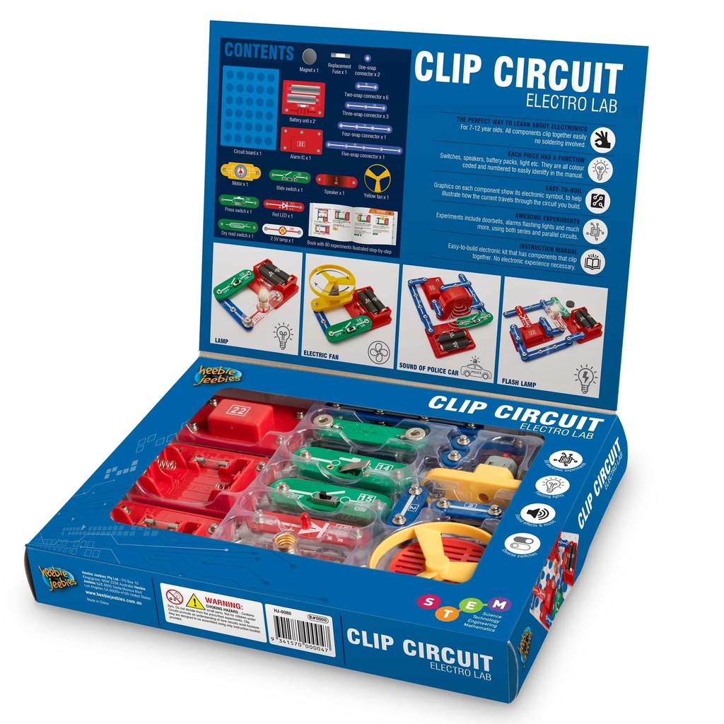 Clip Circuit Electrolab - 80 experiments kit