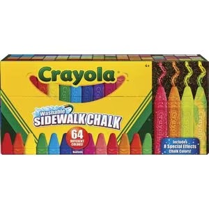 Washable Sidewalk Chalk - 64 Pack