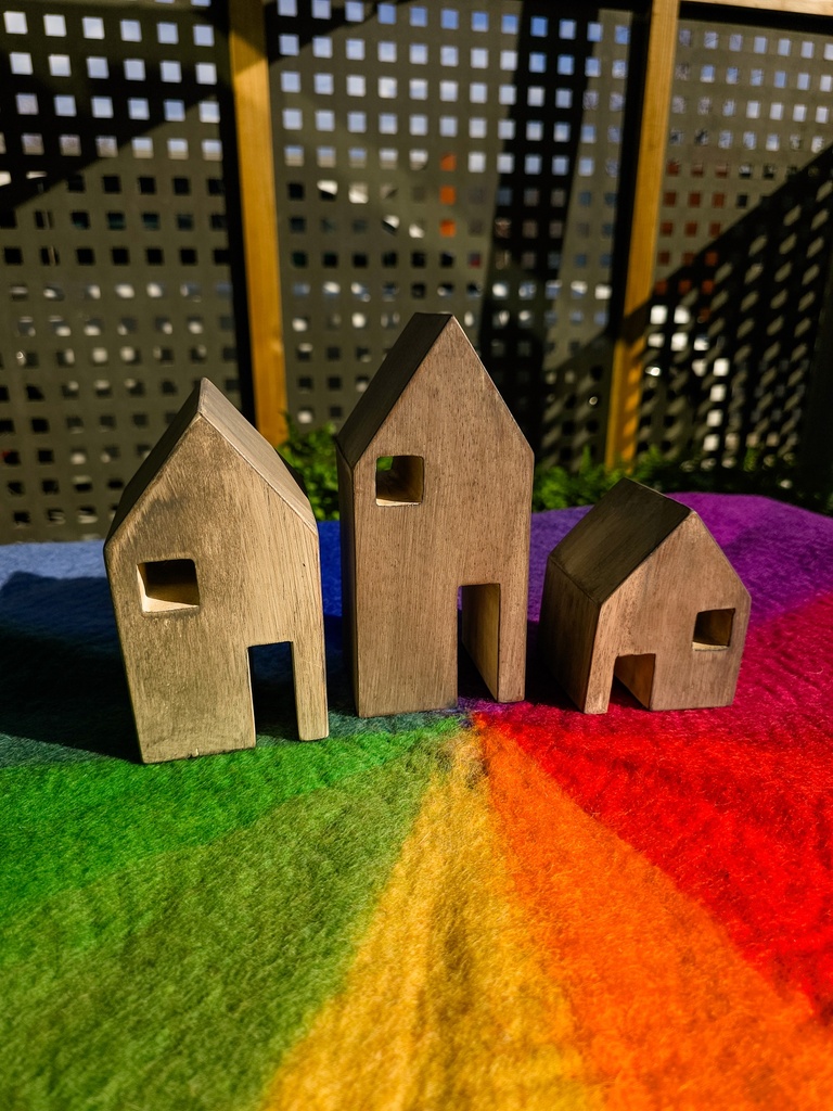 Block Houses - 3 Pieces