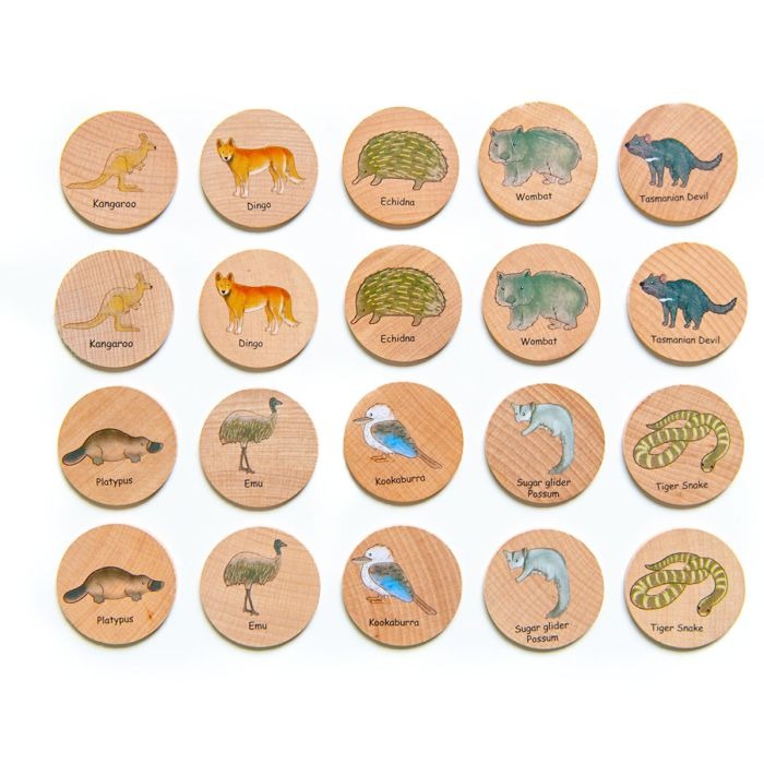 Australian Animals Matching Pairs