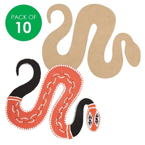 Wooden Snakes - Pack of 10