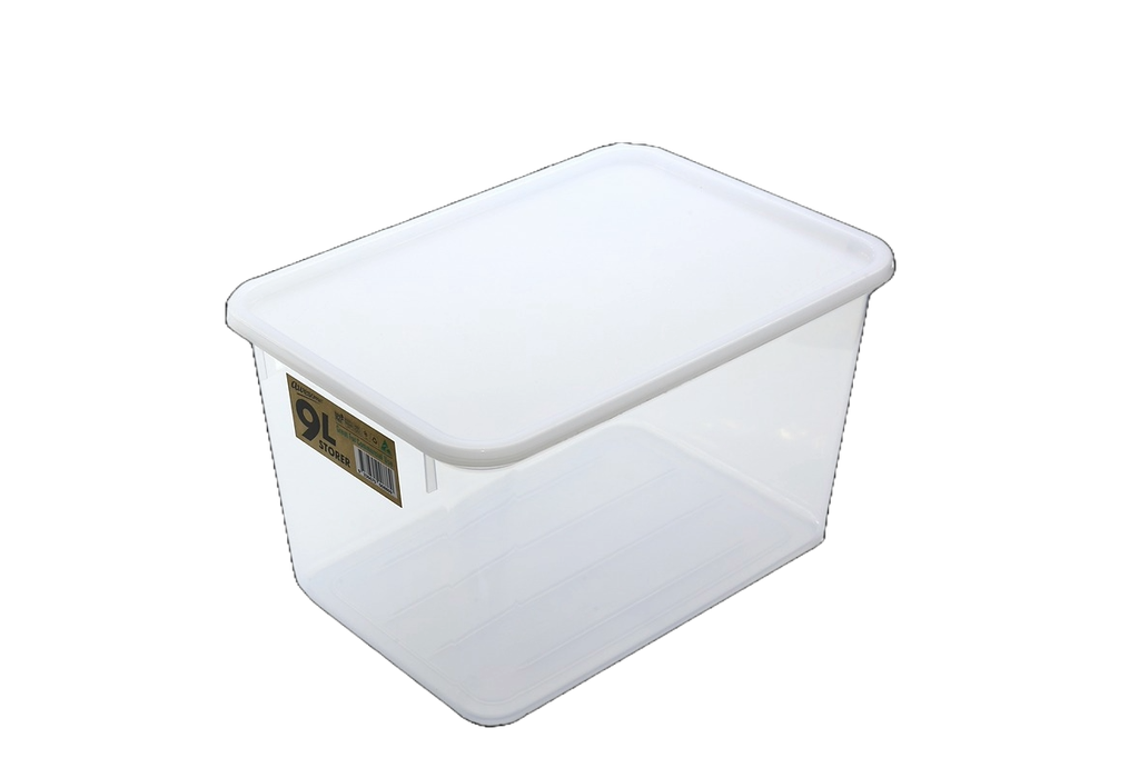 9L Clear Storage Tub with Lid – Australian Made
