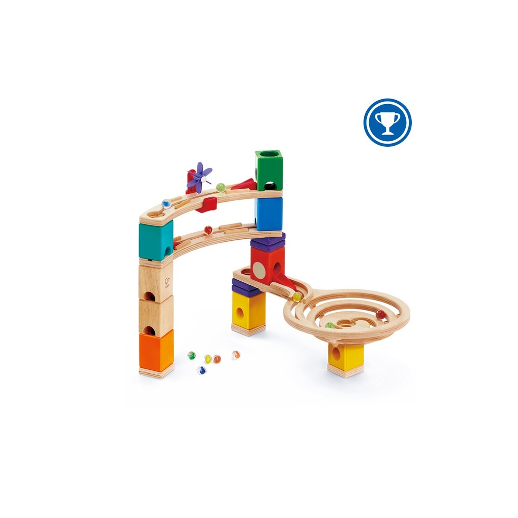 Wooden Blocks - Race to the Finish Marble Run