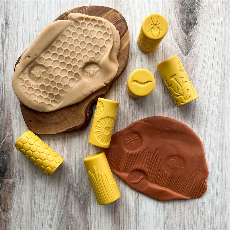 Dough Roller Stamps - Insects - set of 6
