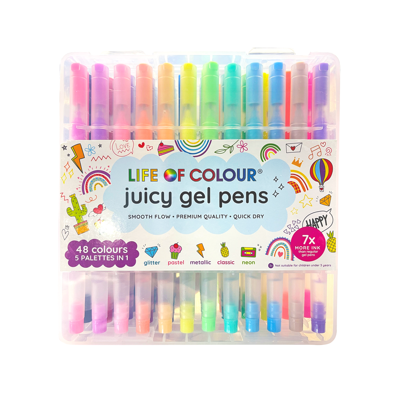Juicy Gel Pens - 24 Pack