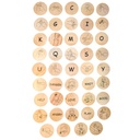 Sign Language Wooden Discs