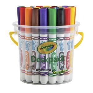 Crayola Classic Washable Markers - 32 Sharepack
