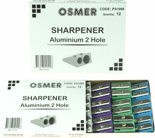 2 Hole Aluminium Pencil Sharpener