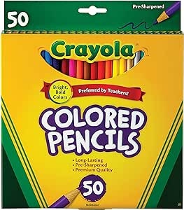 Crayola Colored Pencils - 50 pack