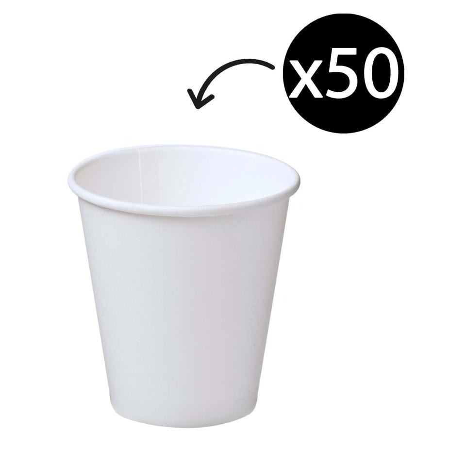Paper Cups - 280ml White - Pack of 50