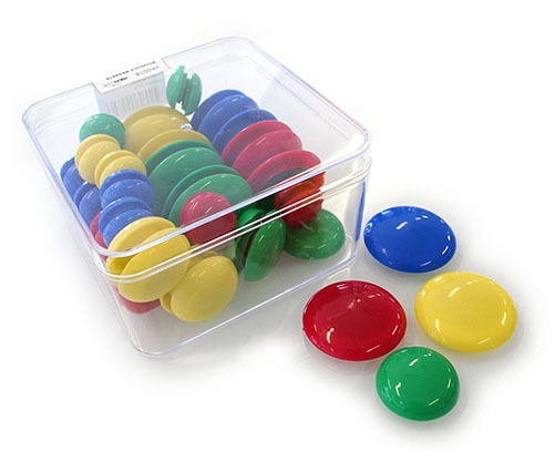 Whiteboard Magnets Assorted (Pk48)
