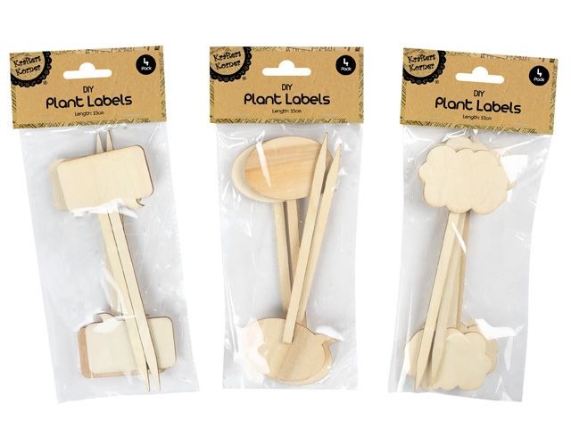 Plant Label Stakes - Pack of 4
