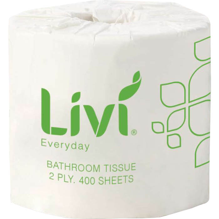 Toilet Tissue Basics - 2 Ply 400 Sheets White