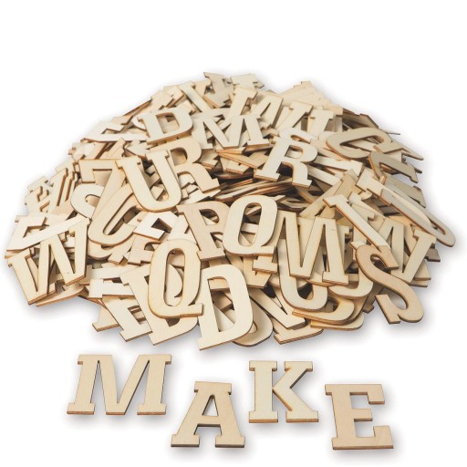 Wooden Letters - Set of 52