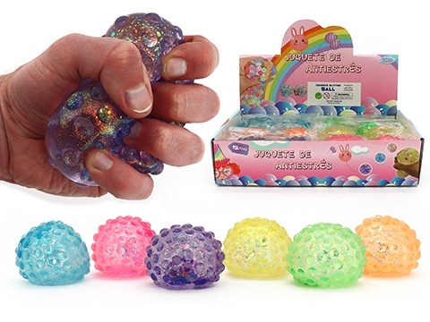 SQUEEZE Sugar Ball with Glitter and Bumps