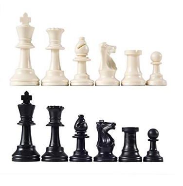 Chess Piece set - Single Weighted in Velvet Bag