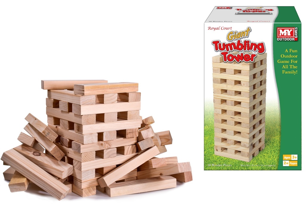 Outdoor Jenga Tumbling Tower