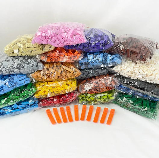 Small Construction Blocks - 2.3kg (Multi-Coloured)