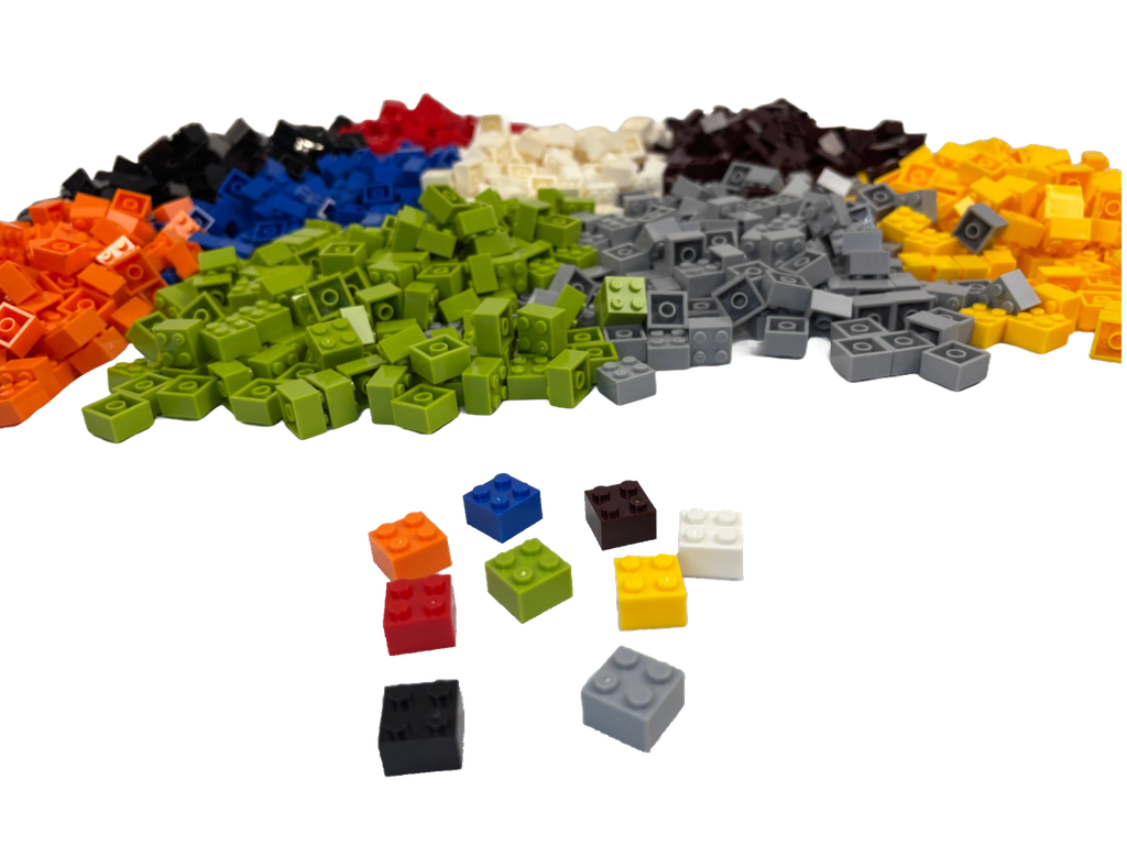 Small Construction Blocks - 2.3kg (Multi-Coloured)