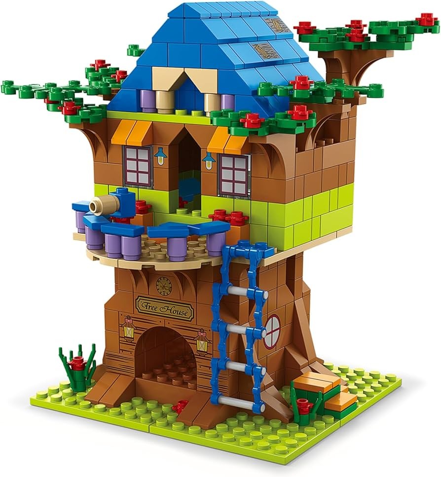 Small Construction Blocks - Tree House - 1000 pieces
