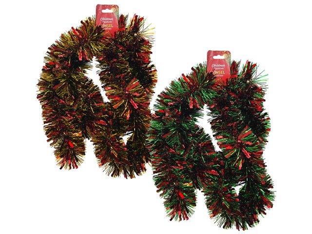 Christmas 2-Tone Tinsel (Assorted)