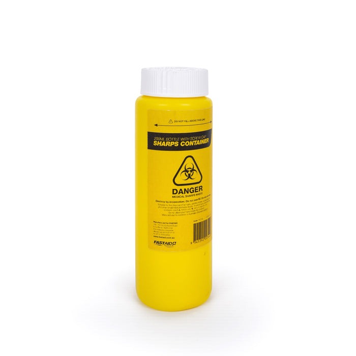 Plastic Sharps Container - 250ml