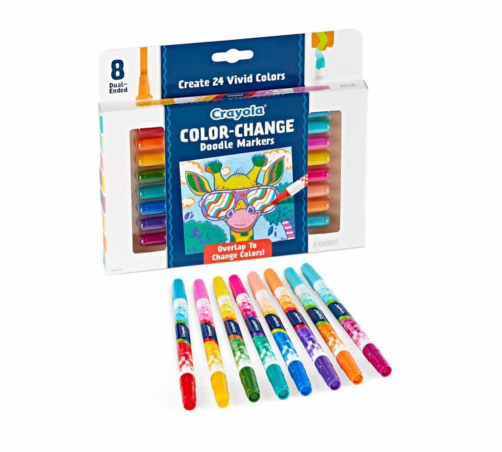 Doodle & Draw Colour Change Markers - Pack of 8