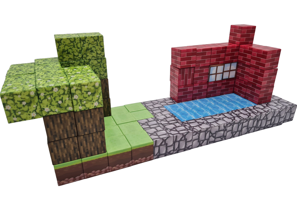 Magnetic Blocks- Mixed Biome #2 (100 Pieces)