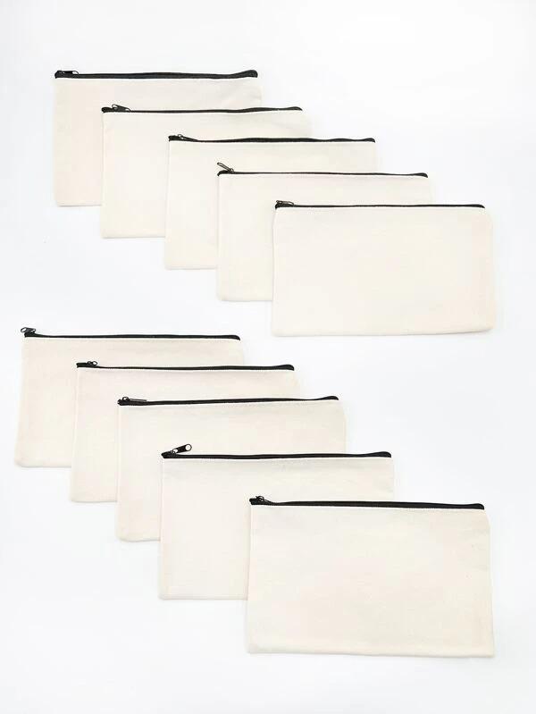 Blank Pencil Cases - 10 pack