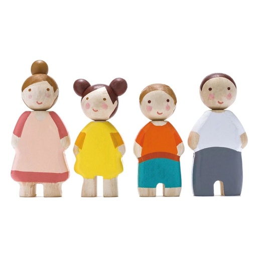 Wooden Family of Four