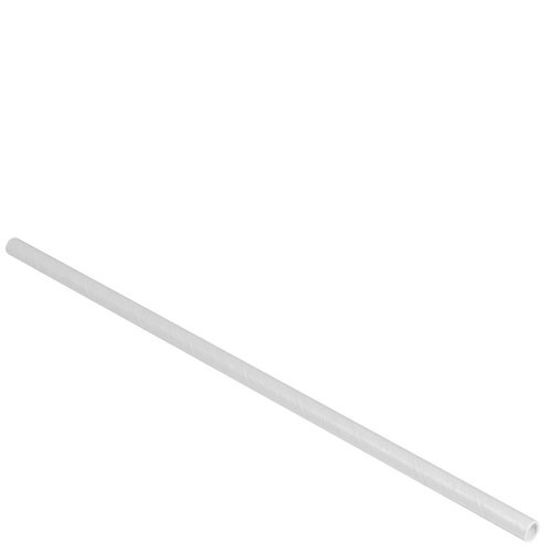 [TK-1064] White paper straws 200mm (pack of 250)