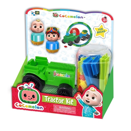 [TK-0168] Cocomelon - Bristle Blocks - Tractor Kit