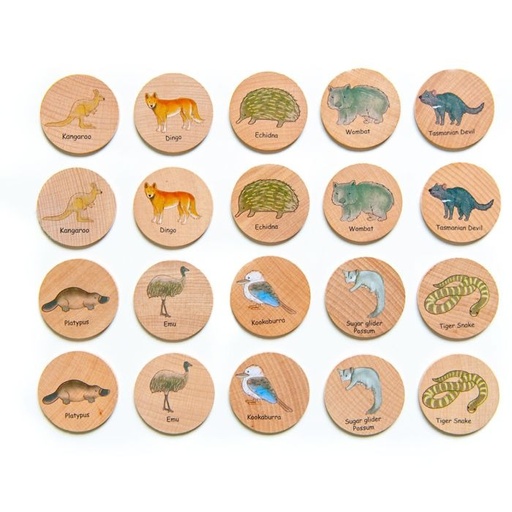 [TK-1195] Australian Animals Matching Pairs
