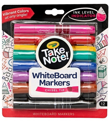 [TK-1585] Take Note 12ct Whiteboard Markers Chisel Tip